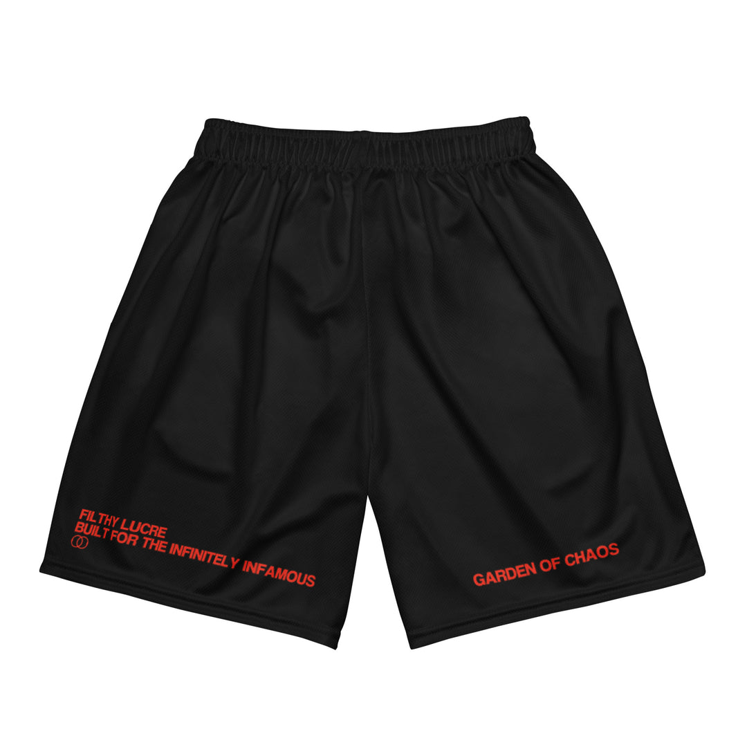 GARDEN OF CHAOS MESH SHORTS