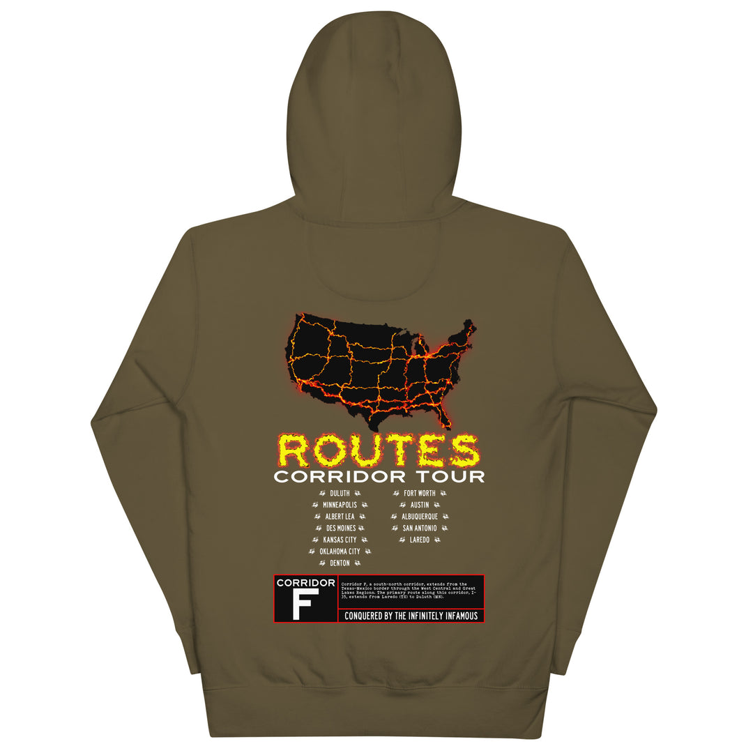 I-35 / CORRIDOR F HOODIE – ROUTES OF DESTINY