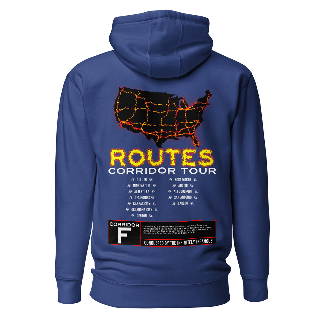 I-35 / CORRIDOR F HOODIE – ROUTES OF DESTINY