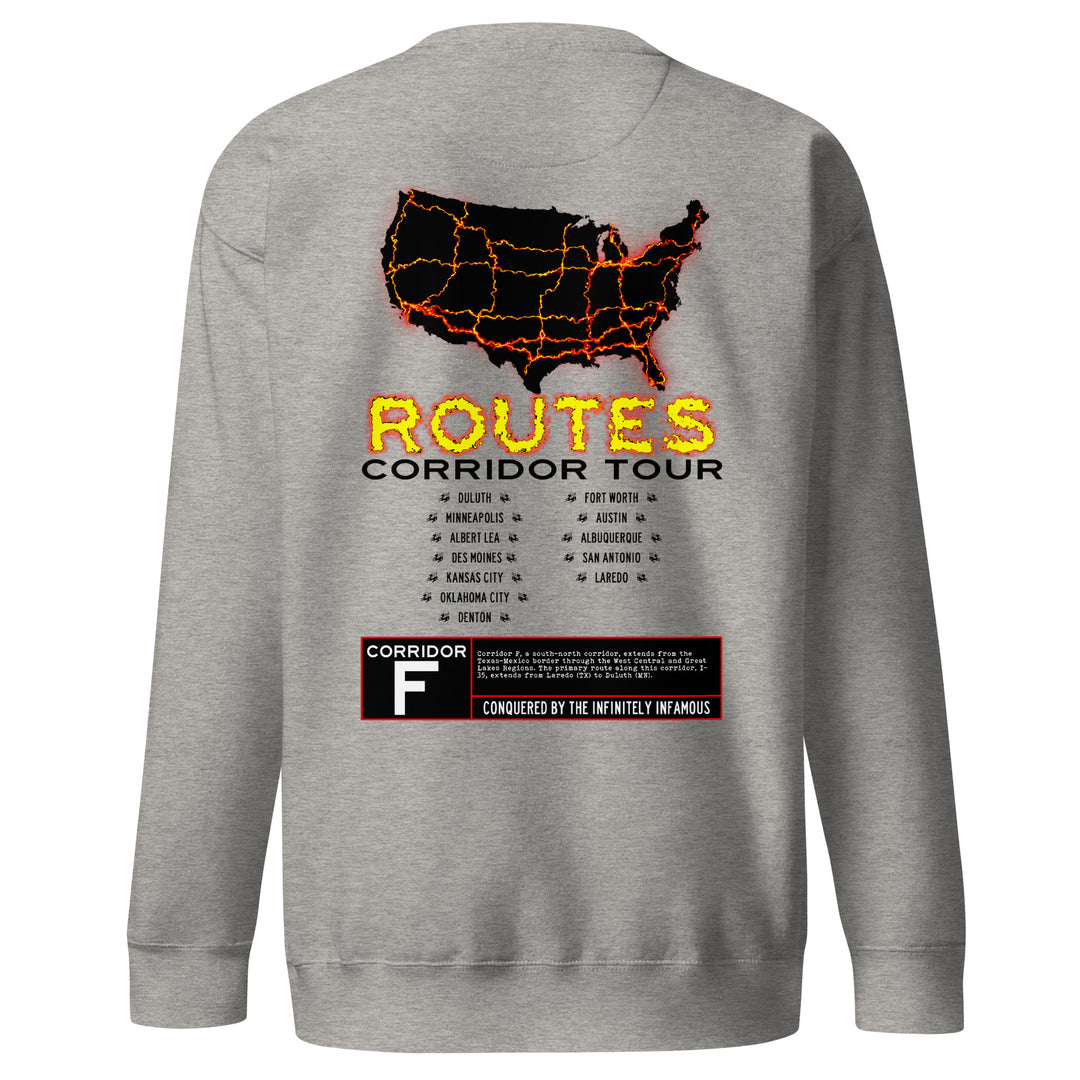 I-35 / CORRIDOR F SWEATSHIRT – ROUTES OF DESTINY