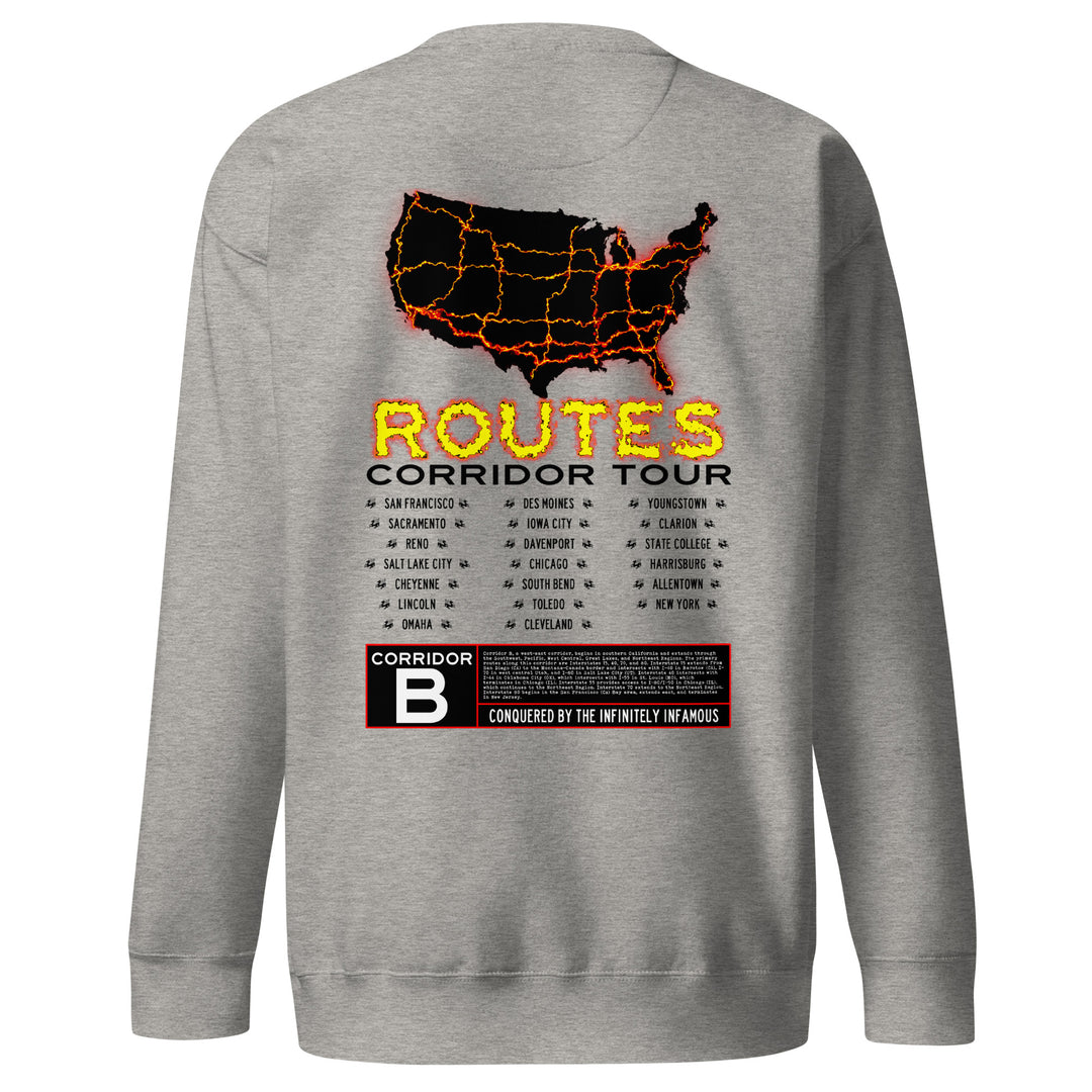 I-80 / CORRIDOR B SWEATSHIRT – ROUTES OF DESTINY