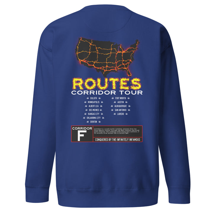 I-35 / CORRIDOR F SWEATSHIRT – ROUTES OF DESTINY