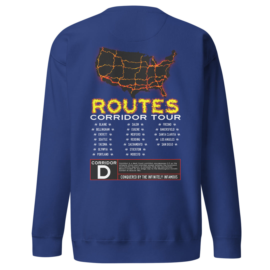 I-5 / CORRIDOR D SWEATSHIRT – ROUTES OF DESTINY